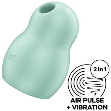 Vibratore Doppio Aria e Vibrazione Portatile, Silicone Soft